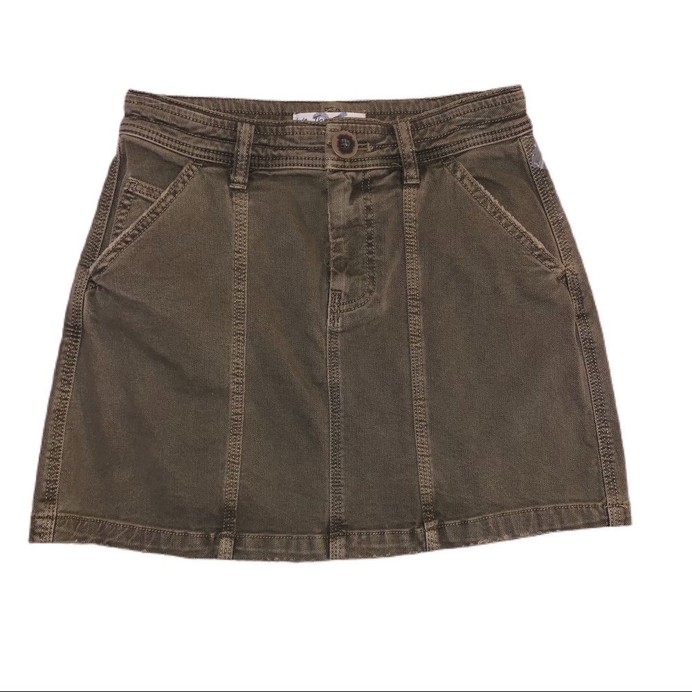 Free People Lennox Seamed A-Line Mini Skirt NWT